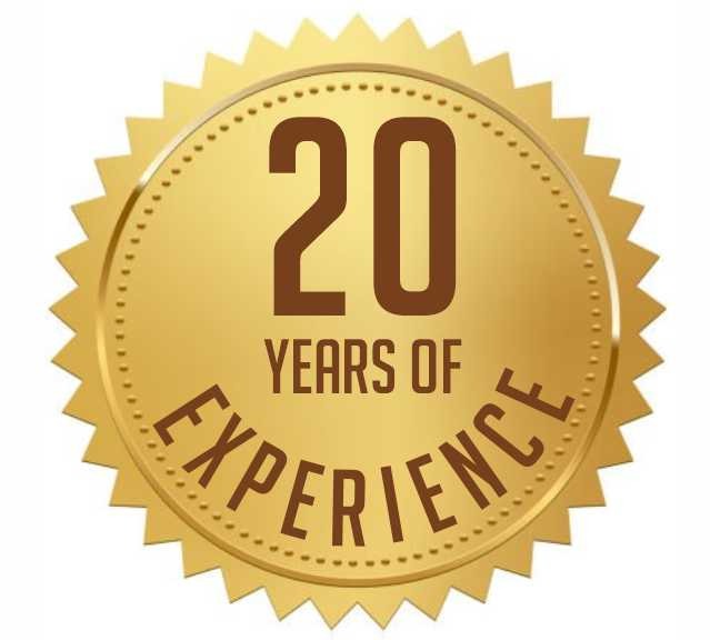 20 Years of Experience